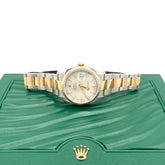 Rolex Datejust 36 Rose Gold Silver Dial Fluted Bezel Watch Model # 116231 Serial #G780***